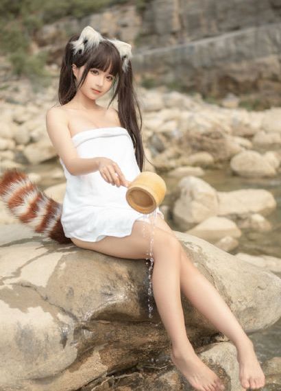 胡桃脸红享受流眼泪表情